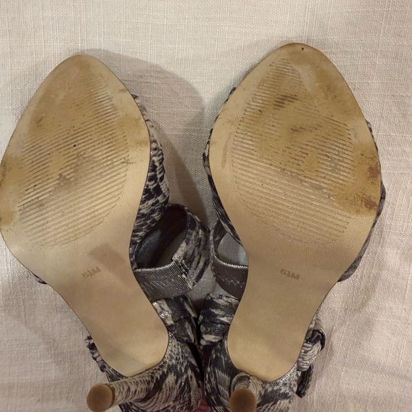 Guess Snakeskin Print Heels with Blue Insole - Picture 7 of 11